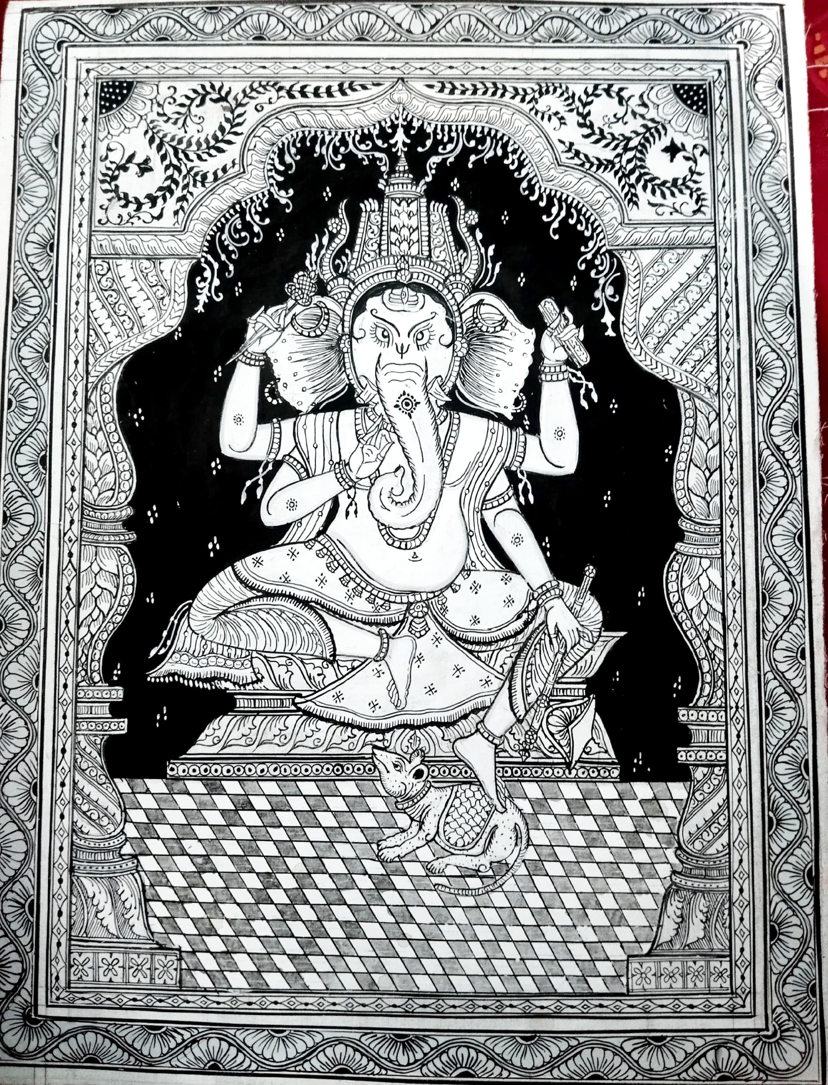 patta chitra of ganesh